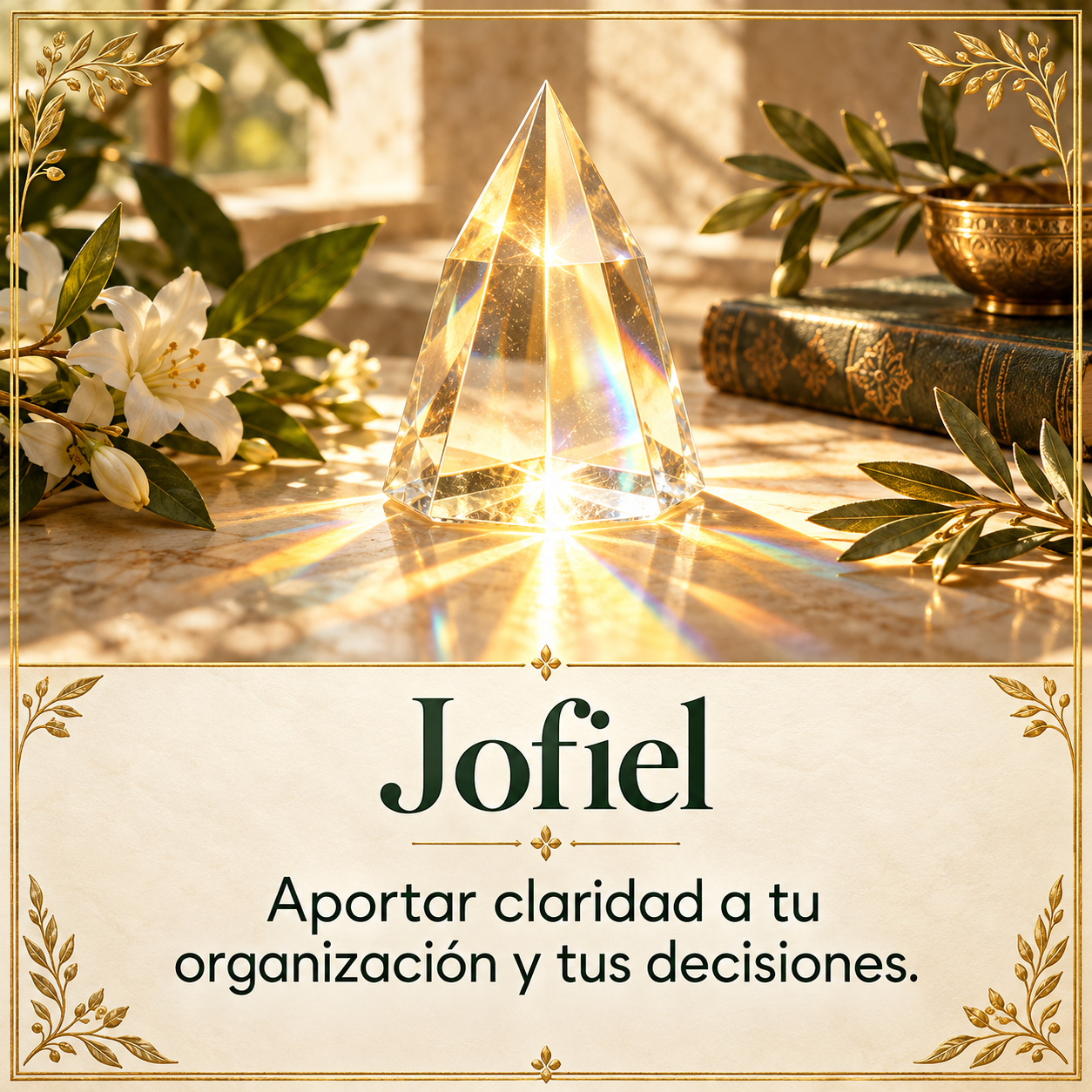 Representación simbólica del arcángel Jofiel
