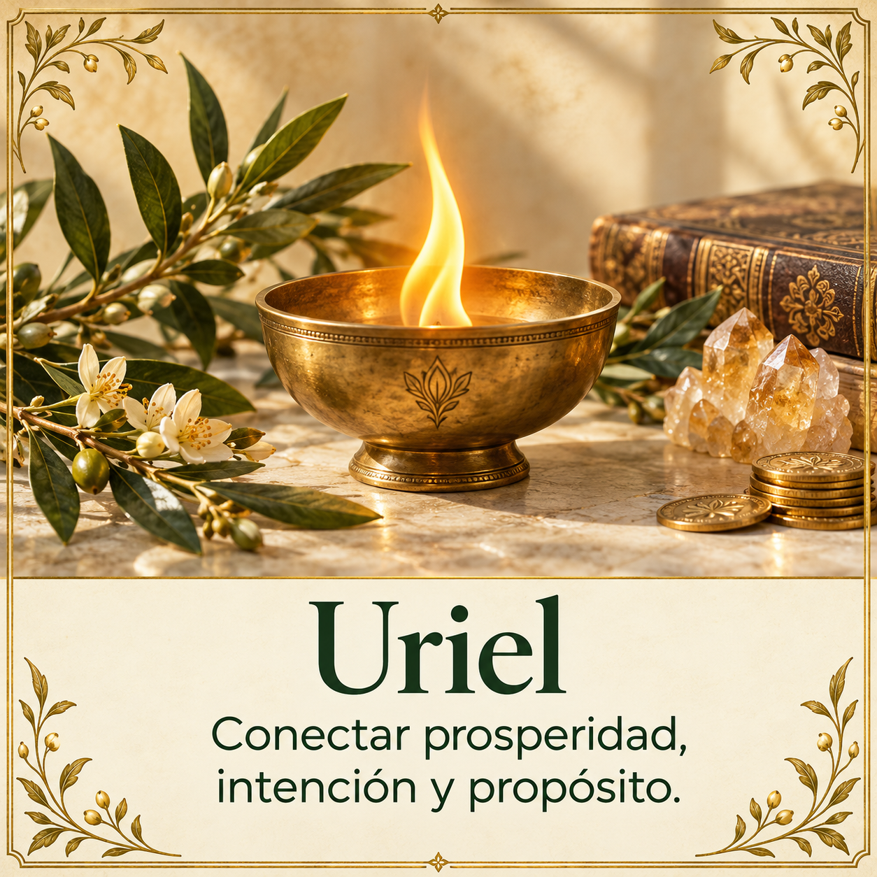 Representación simbólica del arcángel Uriel